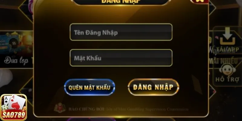 Thao tác điền thông tin đăng nhập khá đơn giản