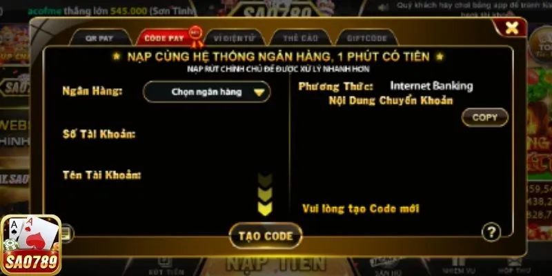 Tuân thủ các quy tắc liên quan đến giao dịch tại Sao 789 