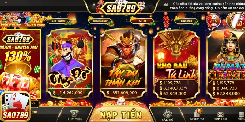 Sức hút của Tây Du Thần Khí Sao789