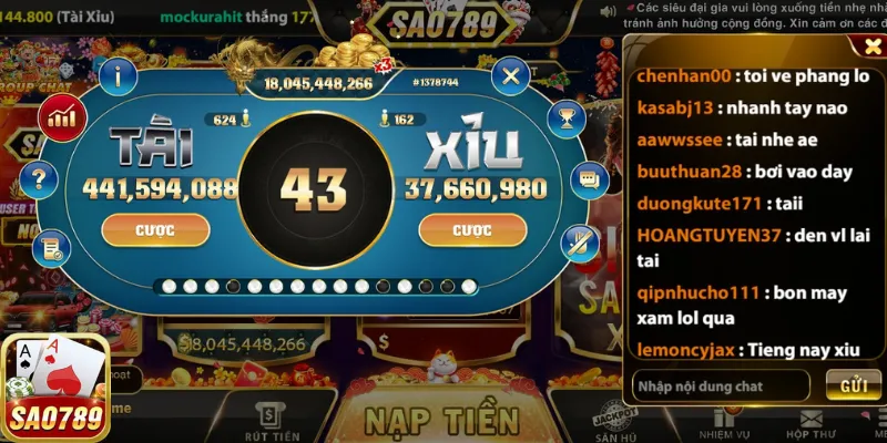 Tài Xỉu online Sao789 mang đến trải nghiệm thú vị