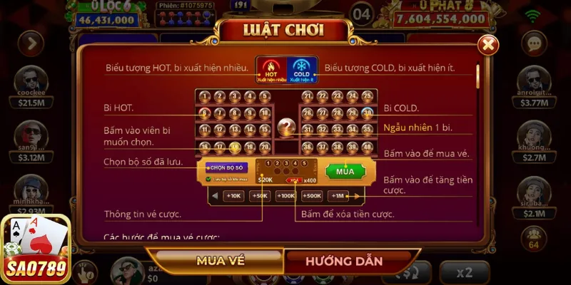 Bước chơi xổ số Keno